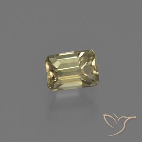 Diásporo con Cambio de Color Amarillo medio natural de 0.86 ct, Corte Octágono / Esmeralda, VS