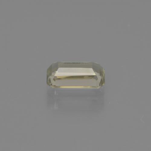 Diasporo con cambio de color amarillo natural de 0,86 ct, corte esmeralda, VS