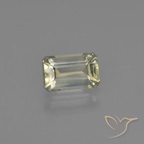 Diásporo con Cambio de Color Amarillo claro natural de 0.85 ct, Corte Octágono / Esmeralda, VS
