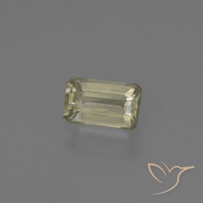 Diásporo con Cambio de Color Amarillo claro natural de 0.87 ct, Corte Octágono / Esmeralda, SI