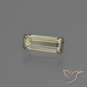 Diásporo con Cambio de Color Amarillo pálido natural de 0.84 ct, Corte Octágono / Esmeralda, VS-SI