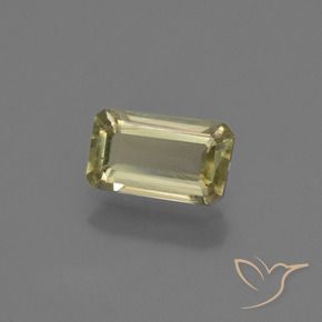 Diásporo con Cambio de Color Amarillo amarronado natural de 0.73 ct, Corte Octágono / Esmeralda, VS
