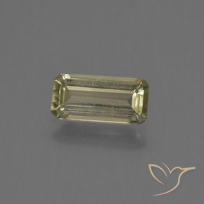 Diásporo con Cambio de Color Amarillo medio natural de 0.91 ct, Corte Octágono / Esmeralda, VS