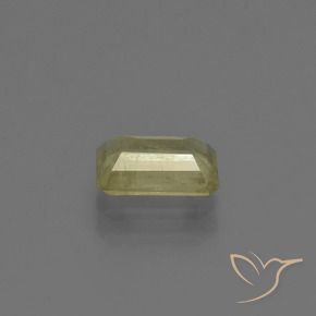 Diásporo con Cambio de Color Amarillo pálido natural de 0.97 ct, Corte Octágono / Esmeralda, VS-SI