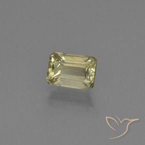 Diásporo con Cambio de Color Amarillo claro natural de 0.91 ct, Corte Octágono / Esmeralda, VS