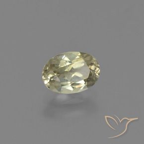 Diásporo con Cambio de Color Amarillo claro natural de 0.73 ct, Ovalada, VS