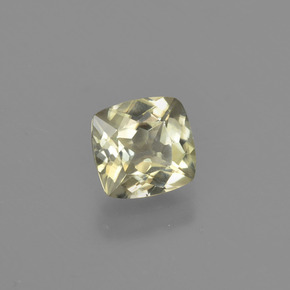 Diasporo con cambio de color amarillo natural de 0,77 ct, corte cojín, VVS-VS
