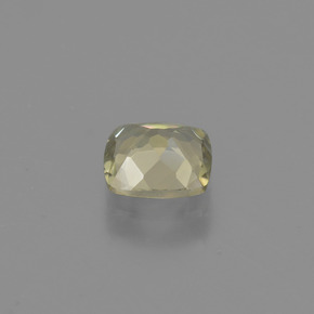 Diasporo con cambio de color amarillo natural de 0,77 ct, corte cojín, VVS-VS