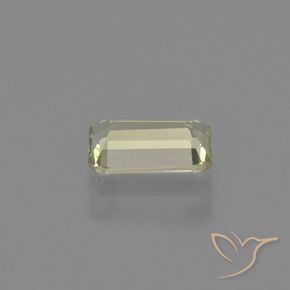 Diásporo con Cambio de Color Amarillo claro natural de 0.76 ct, Corte Octágono / Esmeralda, VS