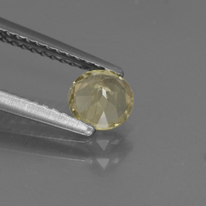 Diasporo con cambio de color multicolor natural de 0,52 ct, corte redondo, VS-SI