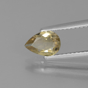 Diasporo con cambio de color multicolor natural de 0,71 ct, en forma de pera, VS