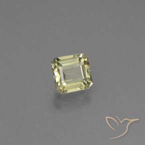 Diásporo con Cambio de Color Amarillo claro natural de 0.74 ct, Corte Octágono / Esmeralda, VS