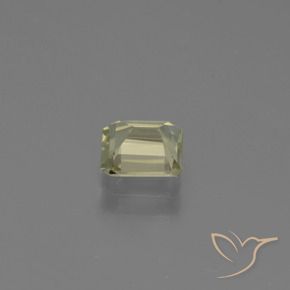 Diásporo con Cambio de Color Beige amarillo natural de 0.80 ct, Corte Octágono / Esmeralda, VS