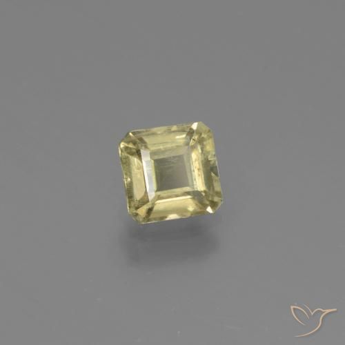 Diásporo con Cambio de Color Amarillo pálido natural de 0.92 ct, Corte Octágono / Esmeralda, VS