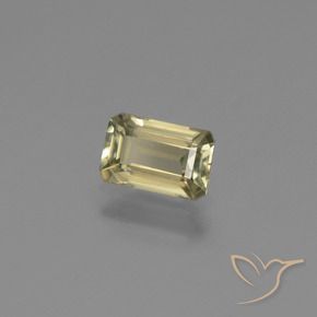 Diasporo con cambio de color amarillo natural de 1,03 ct, corte esmeralda, VVS-VS