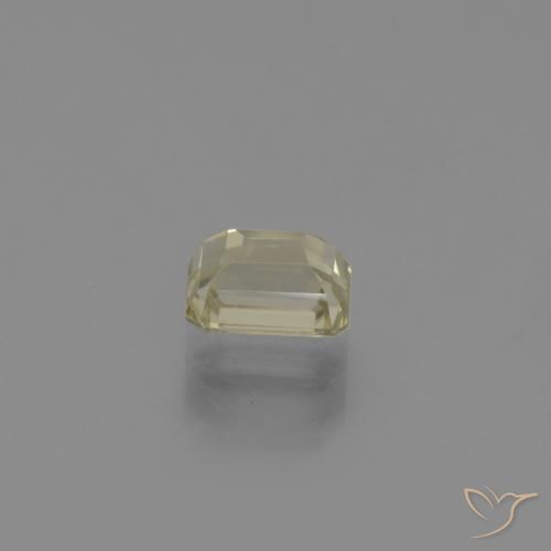 Diásporo con Cambio de Color Amarillo pálido natural de 0.96 ct, Corte Octágono / Esmeralda, VVS-VS