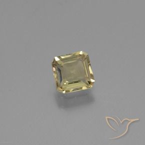 Diásporo con Cambio de Color Amarillo pálido natural de 0.84 ct, Corte Octágono / Esmeralda, VS