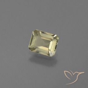Diásporo con Cambio de Color Amarillo dorado claro natural de 0.93 ct, Corte Octágono / Esmeralda, VS