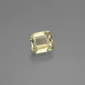 Diasporo con cambio de color amarillo natural de 0,74 ct, corte esmeralda, VVS-VS