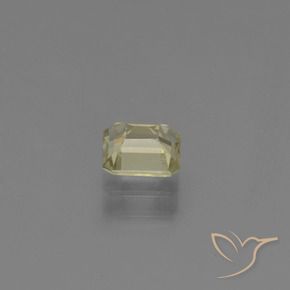 Diásporo con Cambio de Color Amarillo dorado claro natural de 0.85 ct, corte esmeralda, VVS-VS