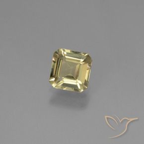 Diásporo con Cambio de Color Amarillo terroso natural de 0.84 ct, Corte Octágono / Esmeralda, VVS-VS