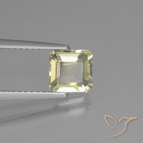 Diásporo con Cambio de Color Amarillo muy claro natural de 1.03 ct, Corte Octágono / Esmeralda, VVS-VS