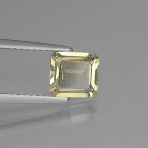 Diasporo con cambio de color amarillo natural de 1,15 ct, corte esmeralda, VVS-VS