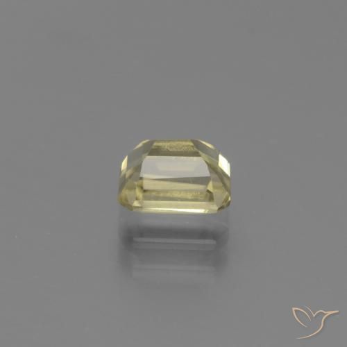 Diásporo con Cambio de Color Beige amarillo natural de 0.96 ct, Corte Octágono / Esmeralda, VVS-VS