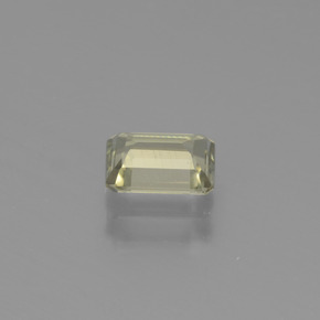 Diasporo con cambio de color amarillo natural de 0,80 ct, corte esmeralda, VVS-VS