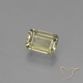 Diásporo con Cambio de Color Amarillo claro natural de 1.00 ct, Corte Octágono / Esmeralda, VVS-VS