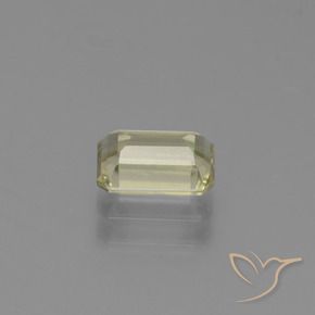 Diásporo con Cambio de Color Amarillo claro natural de 1.00 ct, Corte Octágono / Esmeralda, VVS-VS