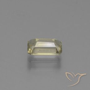 Diásporo con Cambio de Color Amarillo suave natural de 0.90 ct, Corte Octágono / Esmeralda, VVS-VS