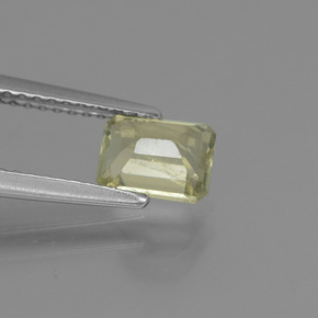 Diasporo con cambio de color cambio de color natural de 1,01 ct, corte esmeralda, VS