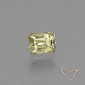 Diásporo con Cambio de Color Amarillo claro natural de 0.95 ct, Corte Octágono / Esmeralda, VS