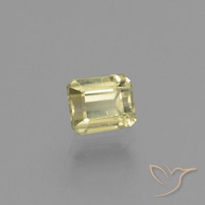 Diásporo con Cambio de Color Amarillo claro natural de 1.09 ct, Corte Octágono / Esmeralda, VS