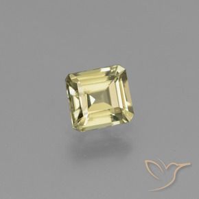 Diásporo con Cambio de Color Amarillo pálido natural de 0.97 ct, Corte Octágono / Esmeralda, VS