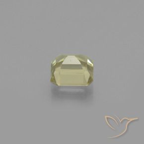 Diásporo con Cambio de Color Amarillo suave natural de 0.87 ct, Corte Octágono / Esmeralda, VS