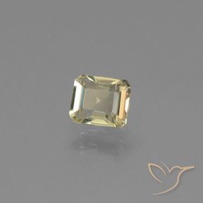 Diásporo con Cambio de Color Amarillo pálido natural de 0.95 ct, Corte Octágono / Esmeralda, VVS-VS
