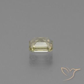 Diásporo con Cambio de Color Amarillo pálido natural de 0.95 ct, Corte Octágono / Esmeralda, VVS-VS