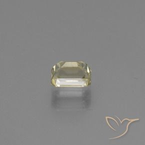 Diásporo con Cambio de Color Amarillo muy pálido natural de 0.83 ct, Corte Octágono / Esmeralda, VVS-VS
