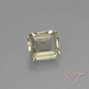 Diásporo con Cambio de Color Amarillo muy pálido natural de 0.95 ct, Corte Octágono / Esmeralda, VS