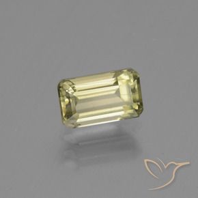 Diásporo con Cambio de Color Amarillo claro natural de 1.20 ct, Corte Octágono / Esmeralda, VS