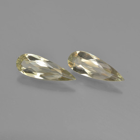Gemas de diasporo con cambio de color amarillo natural de 2,22 ct, en forma de pera, VVS