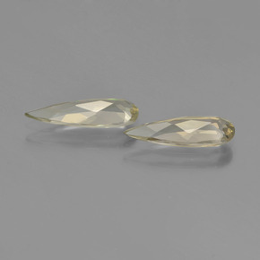 Gemas de diasporo con cambio de color amarillo natural de 2,22 ct, en forma de pera, VVS
