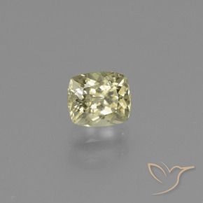 Diásporo con Cambio de Color Amarillo pálido natural de 0.86 ct, Forma Cojín, VS