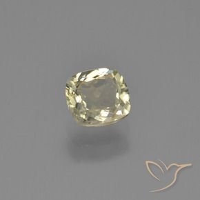 Diásporo con Cambio de Color Amarillo muy claro natural de 0.81 ct, Forma Cojín, VVS-VS