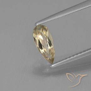 Diásporo con Cambio de Color Amarillo terroso natural de 0.70 ct, En forma de pera, VVS-VS
