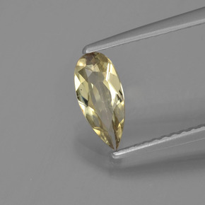Diasporo con cambio de color amarillo natural de 0,61 ct, en forma de pera, VVS-VS