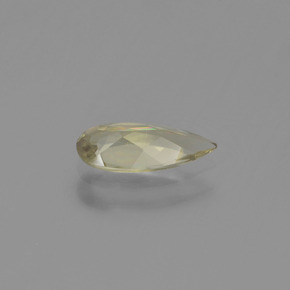 Diasporo con cambio de color amarillo natural de 0,61 ct, en forma de pera, VVS-VS