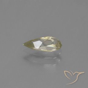 Diásporo con Cambio de Color Amarillo dorado claro natural de 0.61 ct, En forma de pera, VVS-VS